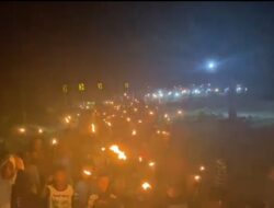 Kolaborasi Organusasi Pemuda Desa Bangga Warnai Pawai Obor Sambut Ramadhan Tahun 2026